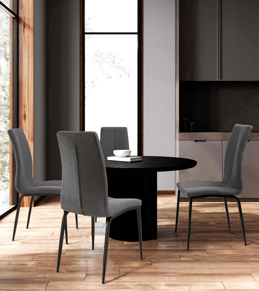 Pack 4 sillas tapizadas INGRID