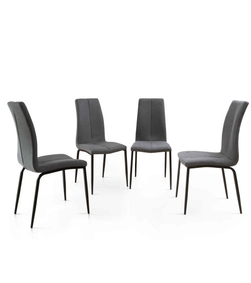 Pack 4 sillas tapizadas INGRID