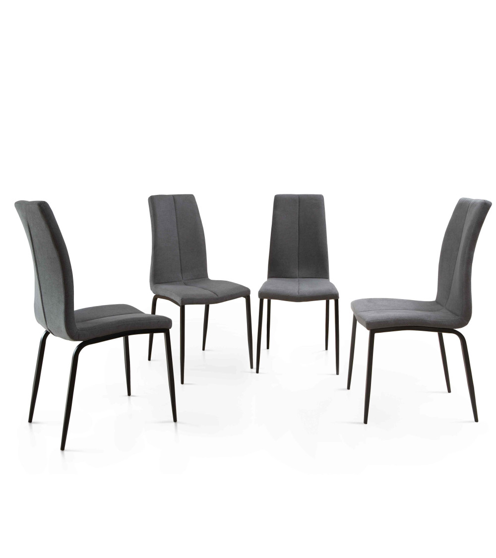 Pack 4 sillas tapizadas INGRID