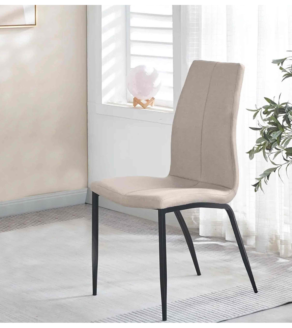 Pack 4 sillas tapizadas INGRID