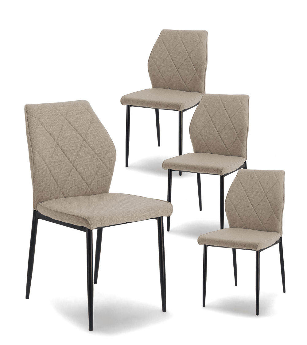 Pack de 4 Sillas de Comedor Patrice - Elegancia y Comodidad