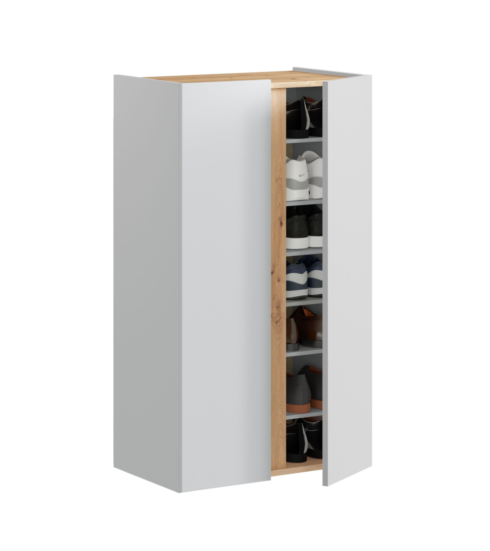 Zapatero Ébano 2 puertas 6 baldas - Organización y estilo para tu hogar