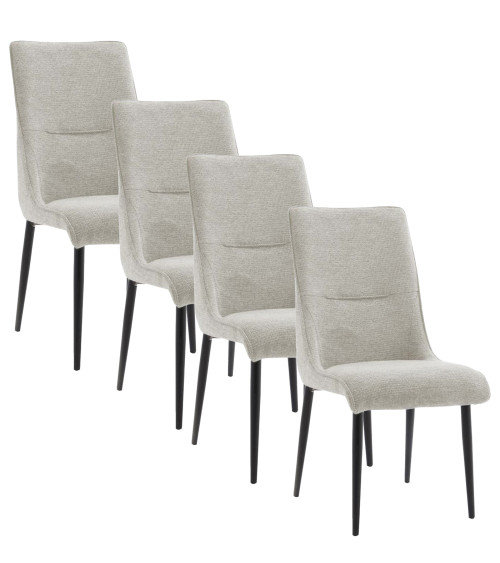 Pack 4 sillas tapizadas MICHELLE