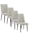 Pack 4 sillas tapizadas MICHELLE