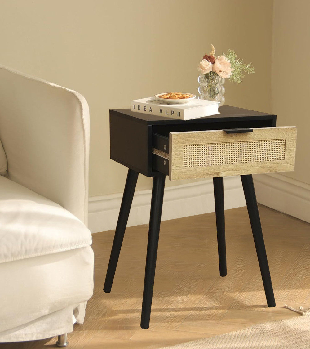 Mesita de noche Fresh – Diseño nórdico con gran capacidad