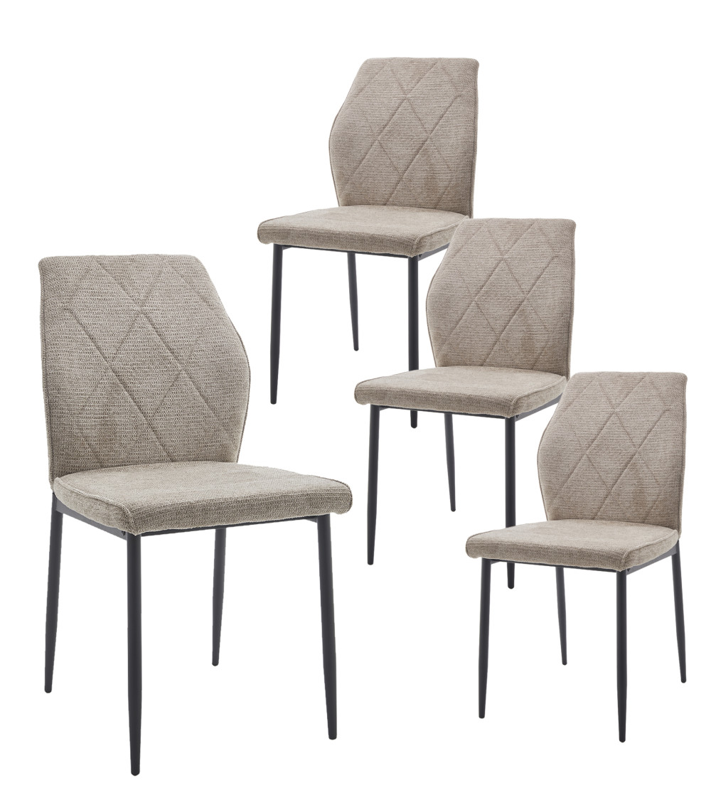 Pack de 4 Sillas de Comedor Patrice - Elegancia y Comodidad