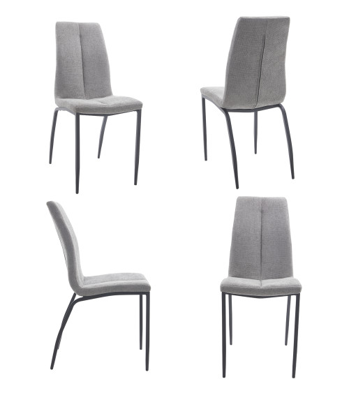 Pack 4 sillas tapizadas INGRID