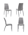 Pack 4 sillas tapizadas INGRID