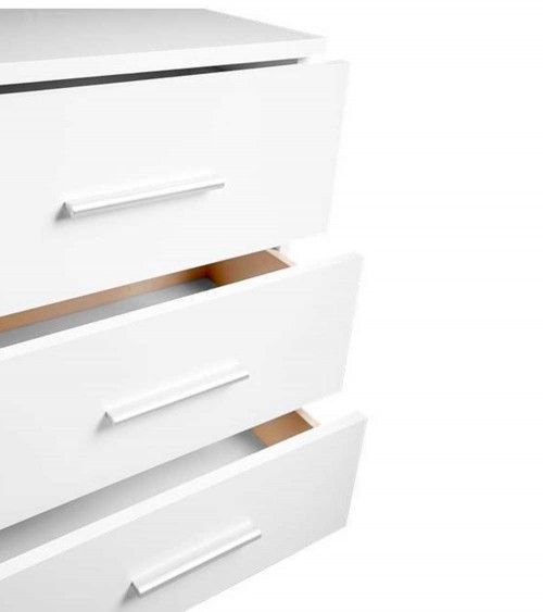 Mesita de noche CUBE 3 – Mesilla de 3 cajones moderna