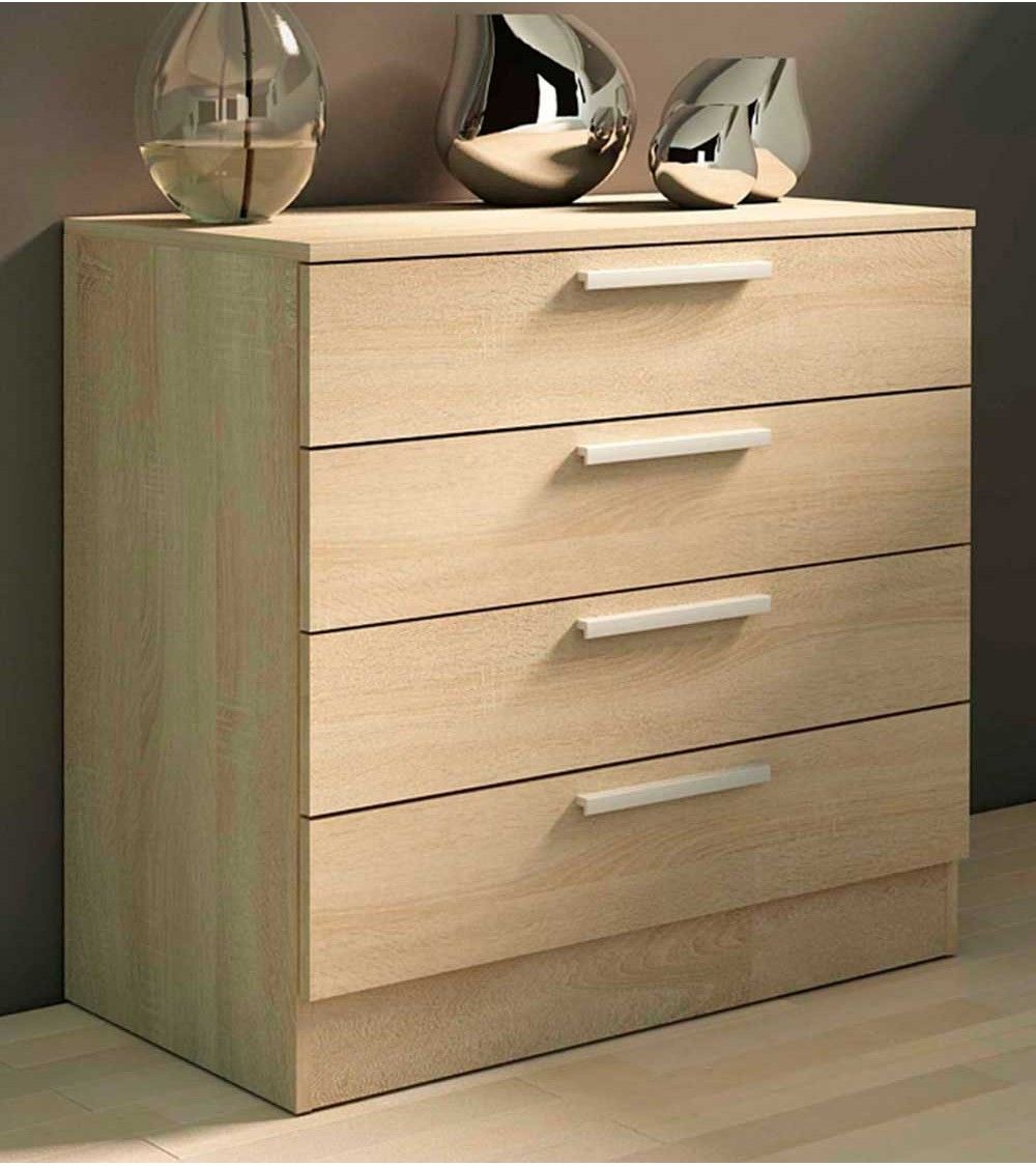 Cómoda de 4 cajones CUBE, funcional y atemporal