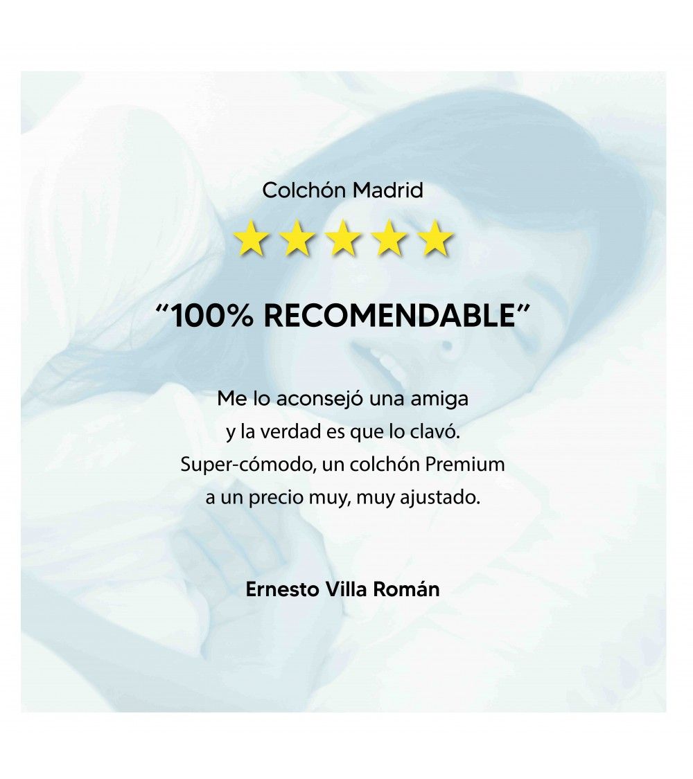 Oferta en colchón muelle ensacado enrollado con viscoelástica