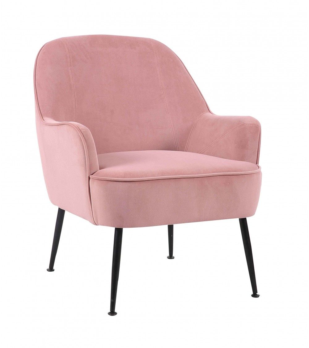 Butaca de terciopelo AMBERES con pata negra o dorada | Cambia Tus Muebles