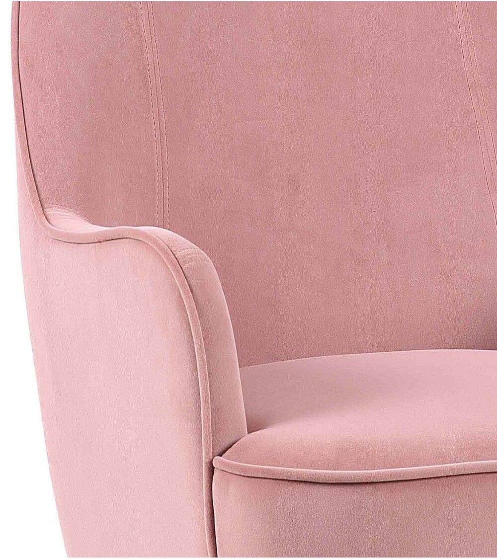 Butaca de terciopelo AMBERES con pata negra o dorada | Cambia Tus Muebles