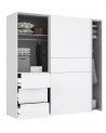 Armario ropero 200 cm puertas correderas + cajonera integrada WINTER2
