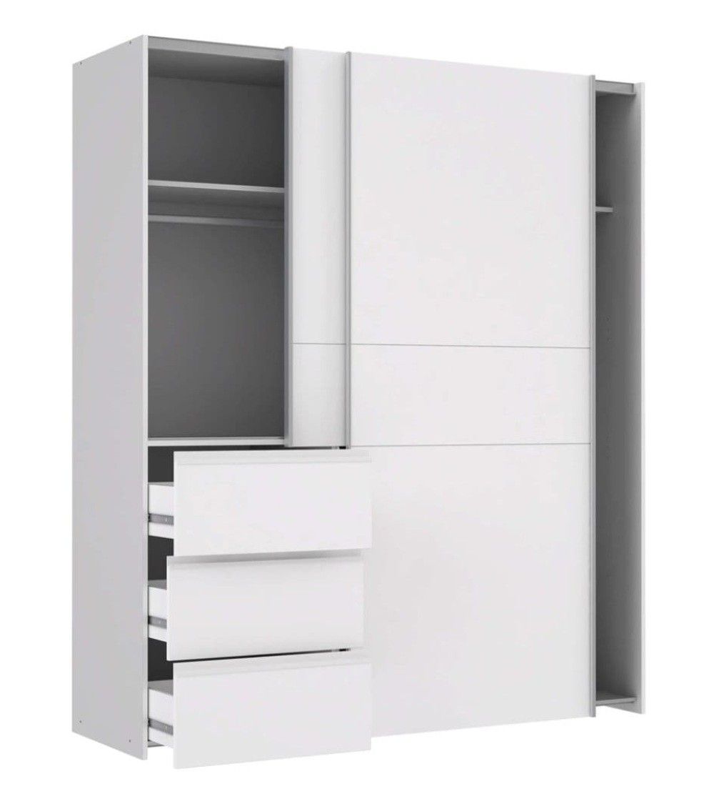 Armario ropero 170 cm puertas correderas + cajonera WINTER2