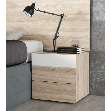 Mesita de noche 2 cajones WINTER