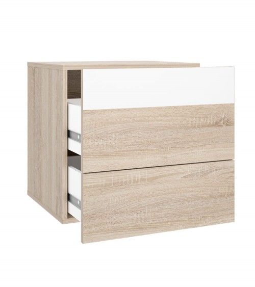 Mesita de noche 2 cajones WINTER