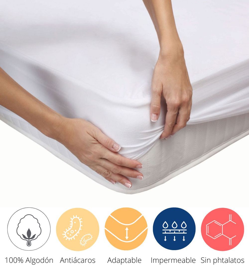 Protector de Colchón VENT - Impermeable Transpirable Antibacterias