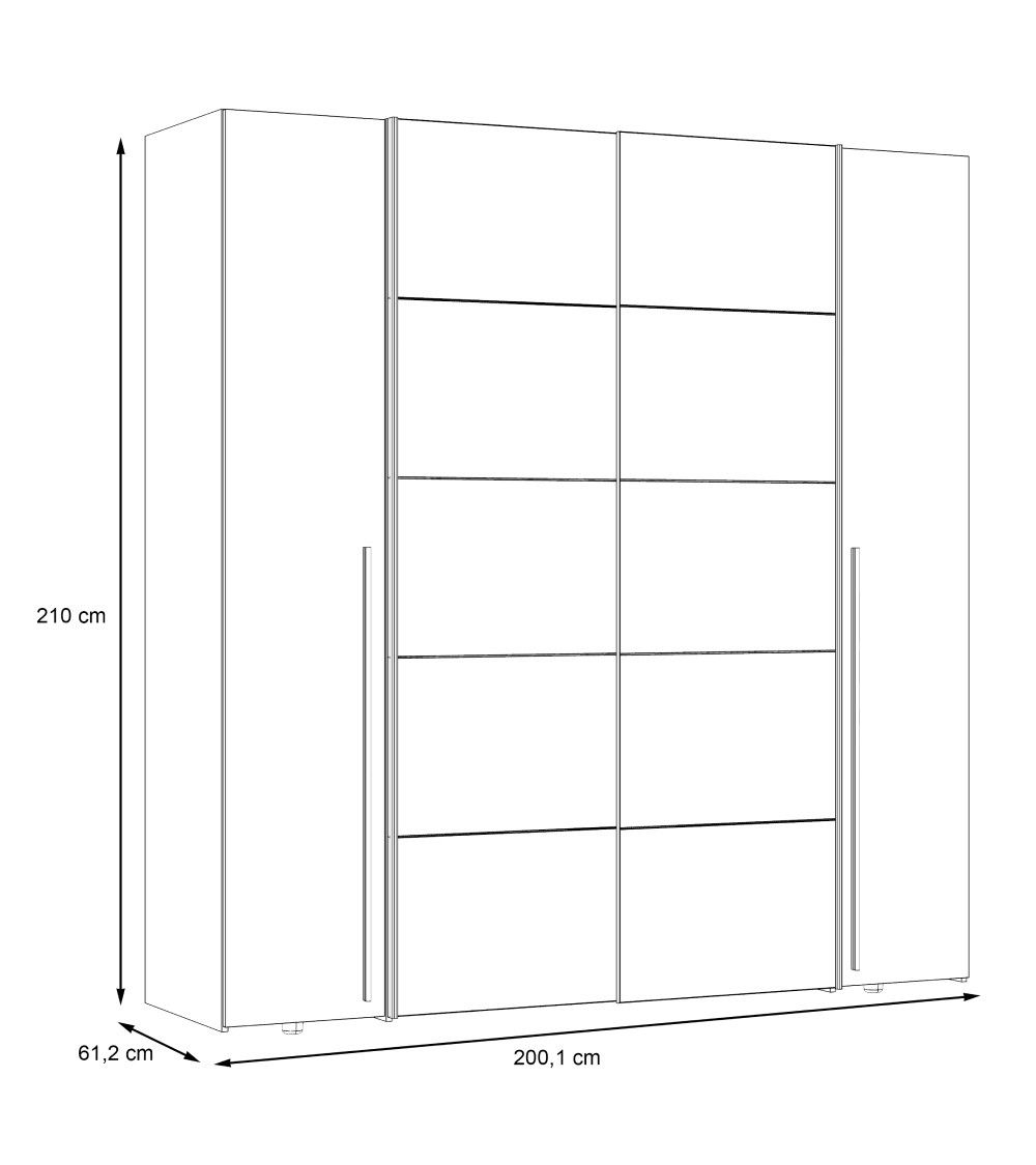 Armario ropero extra grande ARAGON