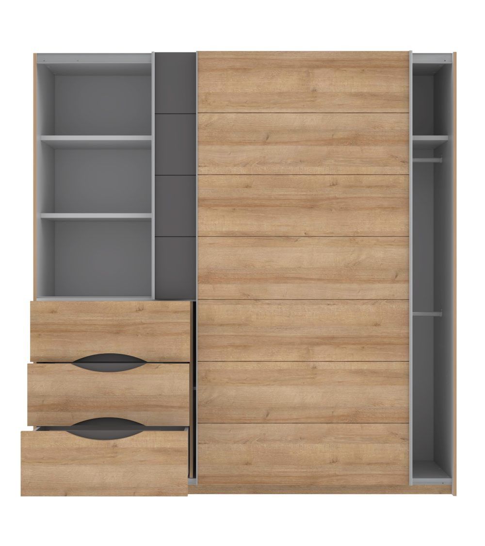 Armario 200 puertas correderas + cajonera SATURN | Cambia Tus Muebles