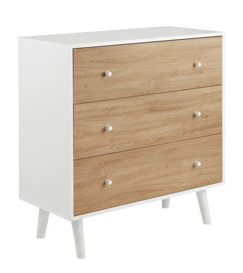 Cómoda dormitorio LEAH 3 cajones