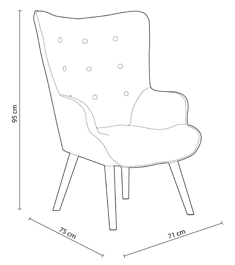 Butaca tapizada DAKOTA